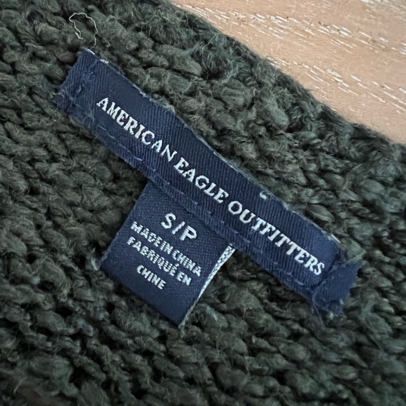 Pine green American Eagle knit sweater Small - Picture 3 of 3